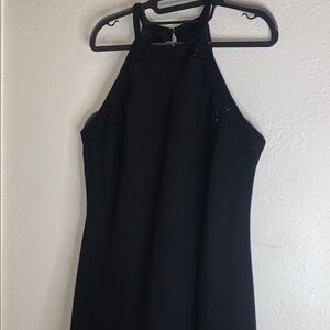 R&M Richards Elegant Black Halter Dress